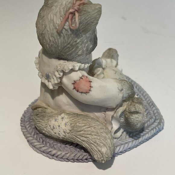 VTG 1993 Calico Kittens Figurine I'm Sew Glad You're Mine Enesco 623512 C1/221 - Picture 6 of 9